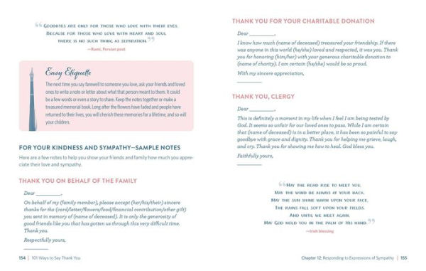 101 Ways to Say Thank You: Notes of Gratitude for Every Occasion