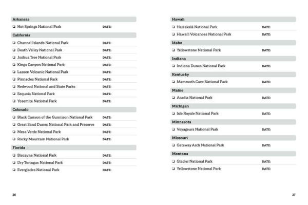 The National Parks Journal: Plan & Record Your Trips to the US National Parks