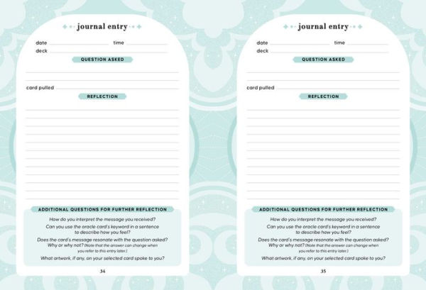 The Oracle Card Journal: A Personalized Record of Your Messages from the Universe