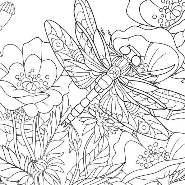 Pretty Simple Coloring: Nature Scenes: 45 Easy-to-Color Pages Inspired by the Beauty of Nature