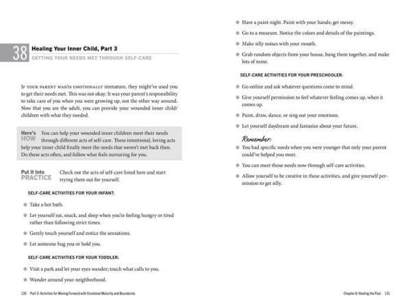 Emotionally Immature Parents: A Recovery Workbook for Adult Children: Unpack Harmful Dynamics from Your Childhood, Empower Yourself As an Adult, and Set Boundaries the Future
