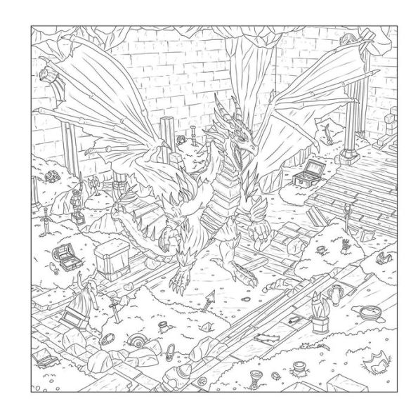 The Düngeonmeister Goblin Quest Coloring Book: Follow Along with-and Color-This All-New RPG Fantasy Adventure!