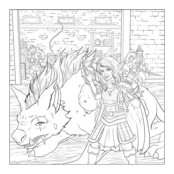 The Düngeonmeister Goblin Quest Coloring Book: Follow Along with-and Color-This All-New RPG Fantasy Adventure!