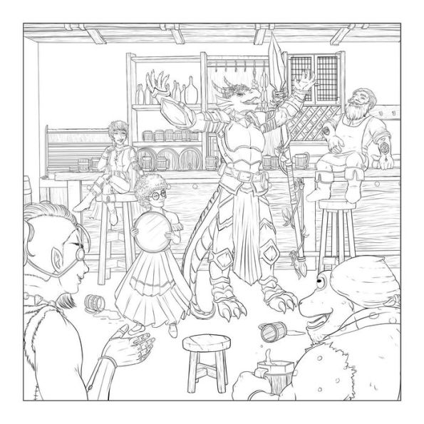 The Düngeonmeister Goblin Quest Coloring Book: Follow Along with-and Color-This All-New RPG Fantasy Adventure!