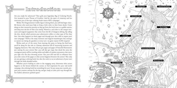 The Düngeonmeister Goblin Quest Coloring Book: Follow Along with-and Color-This All-New RPG Fantasy Adventure!