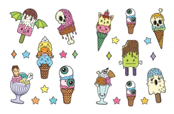 The Creepy Cute Sticker Book: 500+ Stickers to Scare You Silly
