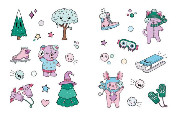 The Creepy Cute Sticker Book: 500+ Stickers to Scare You Silly