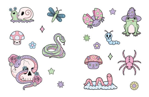 The Creepy Cute Sticker Book: 500+ Stickers to Scare You Silly