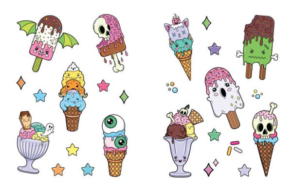 The Creepy Cute Sticker Book: 500+ Stickers to Scare You Silly