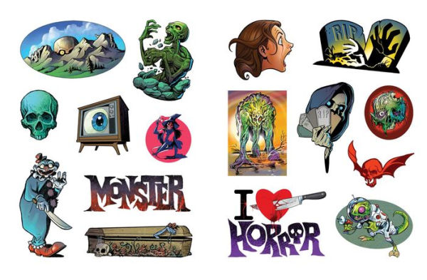 The Extreme Horror Sticker Book: 500+ Stickers to Keep You Up at Night