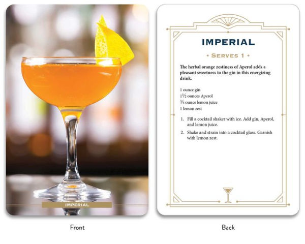 Gin Cocktail Cards A-Z: The Ultimate Drink Recipe Dictionary Deck