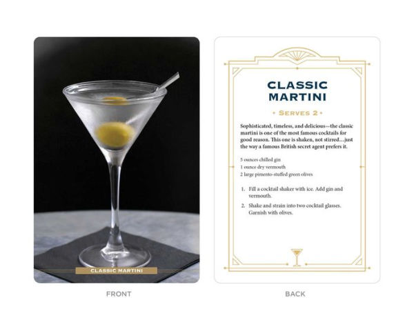 Gin Cocktail Cards A-Z: The Ultimate Drink Recipe Dictionary Deck