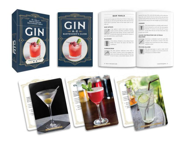 Gin Cocktail Cards A-Z: The Ultimate Drink Recipe Dictionary Deck