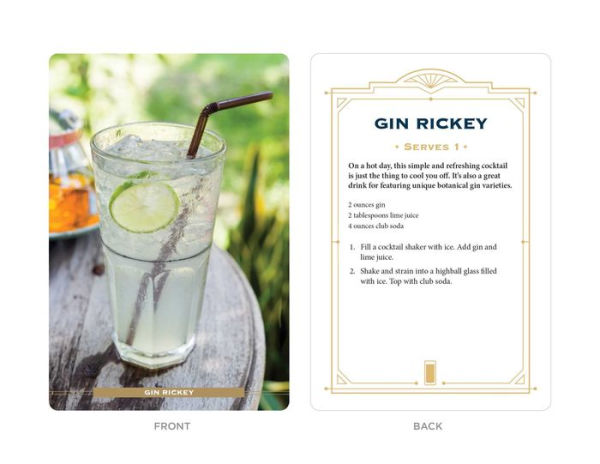 Gin Cocktail Cards A-Z: The Ultimate Drink Recipe Dictionary Deck