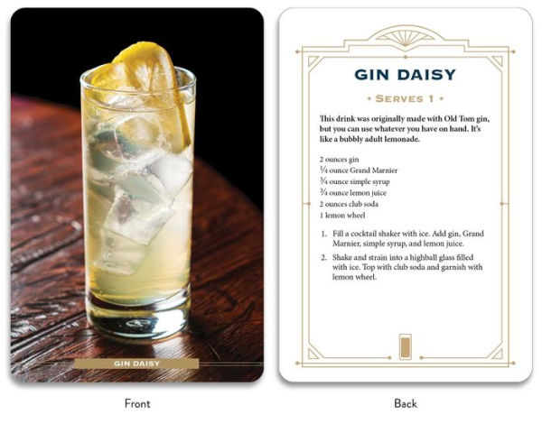 Gin Cocktail Cards A-Z: The Ultimate Drink Recipe Dictionary Deck