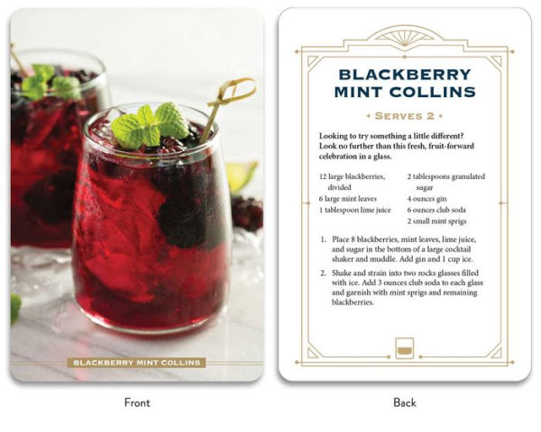 Gin Cocktail Cards A-Z: The Ultimate Drink Recipe Dictionary Deck