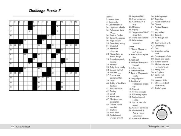 Crossword Rush: Test Your Skills and Beat the Clock with 150+ Easy to Hard Challenges