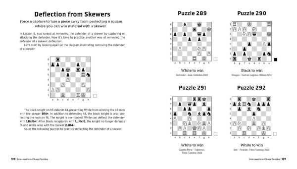 Intermediate Chess Puzzles: 500 Practice Exercises to Take Your Game to the Next Level