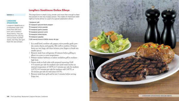 The Everything Restaurant Copycat Recipes Cookbook: 200 Easy to Re-Create Your Favorite Dishes at Home