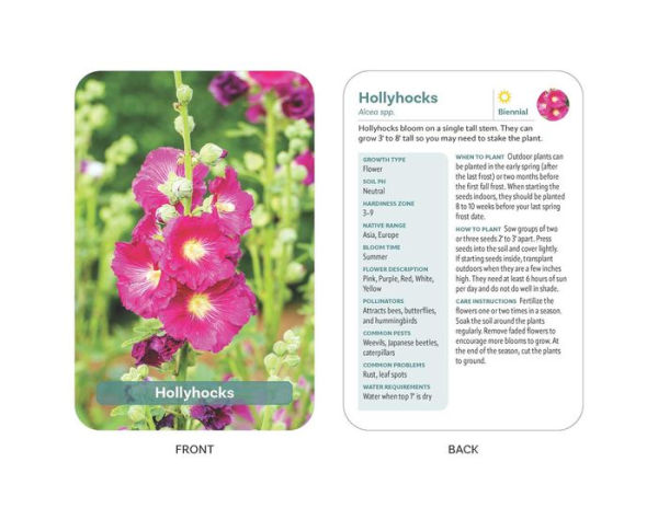 The Flower Garden Deck: 50 Flower Cards to Help You Plan, Plant, and Care For the Perfect Garden!