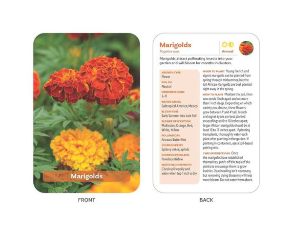 The Flower Garden Deck: 50 Flower Cards to Help You Plan, Plant, and Care For the Perfect Garden!