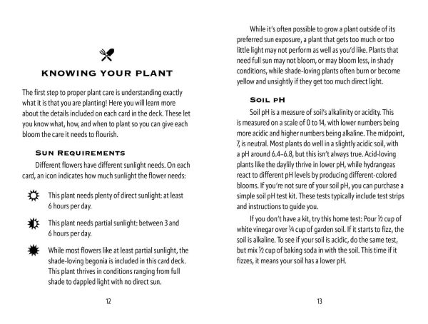 The Flower Garden Deck: 50 Flower Care Cards to Help You Plan, Plant, and Grow the Perfect Garden!