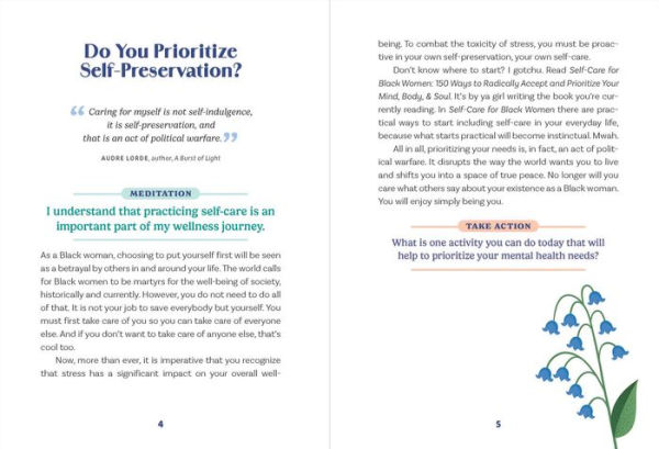 Meditations for Black Women: 75 Mindful Reflections to Help You Stay Grounded & Find Inner Peace