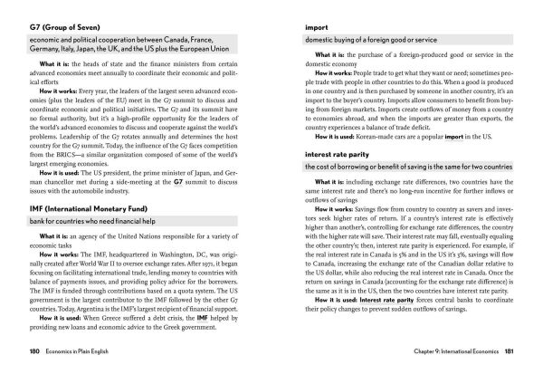 Economics Plain English: Definitions. Examples. Uses.