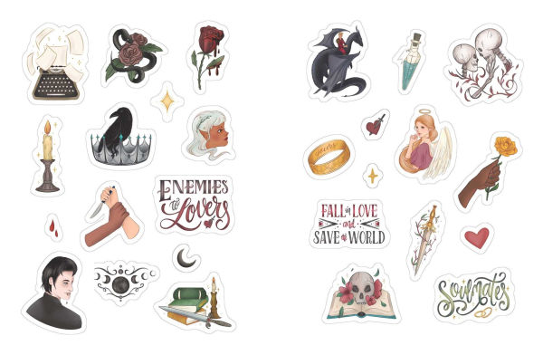 The Romantasy Sticker Book: 500+ Stickers for Fantastical Love Stories