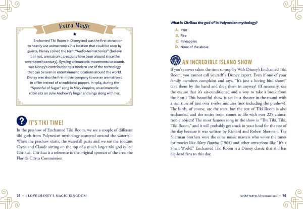 I Love Disney's Magic Kingdom: 100+ Surprising Facts, Magical Quizzes, Fan-Favorite Trivia, and More about Kingdom!