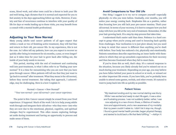 Coping with Cancer Early Adulthood: From Diagnosis to Treatment Day-to-Day Life Changes, Navigating Your Journey