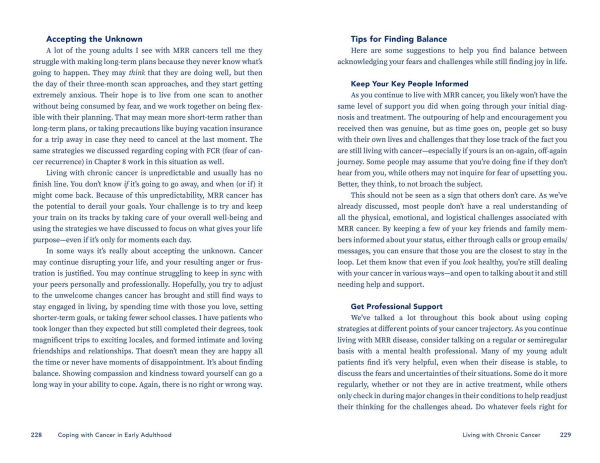 Coping with Cancer Early Adulthood: From Diagnosis to Treatment Day-to-Day Life Changes, Navigating Your Journey