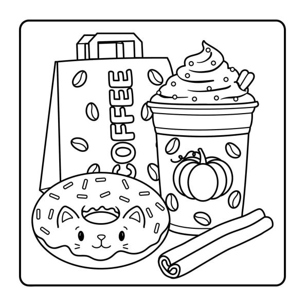 The Comfy Fall Coloring Book