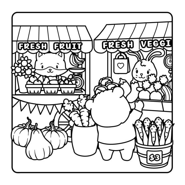 The Comfy Fall Coloring Book