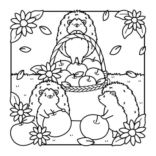 The Comfy Fall Coloring Book