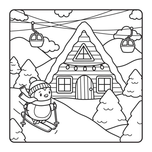 The Snuggly Winter Coloring Book