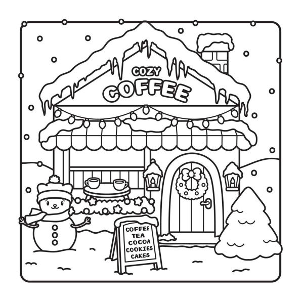 The Snuggly Winter Coloring Book