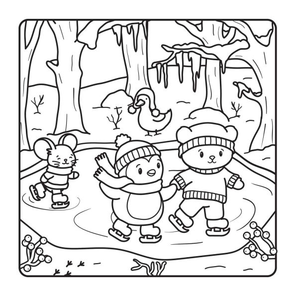 The Snuggly Winter Coloring Book