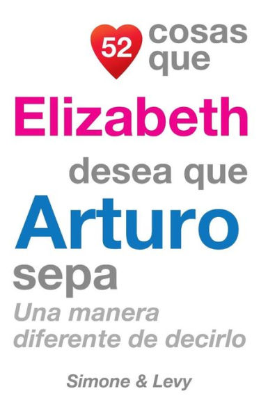 52 Cosas Que Elizabeth Desea Que Arturo Sepa: Una Manera Diferente de Decirlo