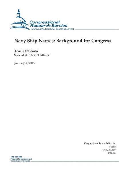 Navy Ship Names: Background for Congress