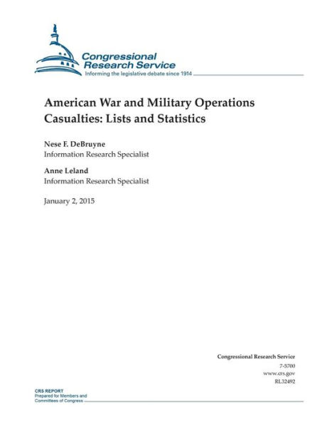 American War and Military Operations Casualties: Lists and Statistics
