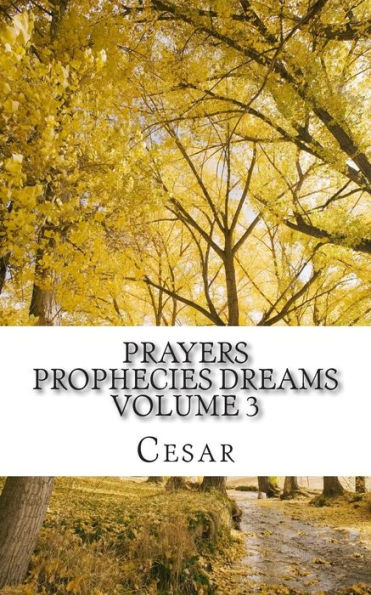 Prayers Prophecies Dreams: Volume Three