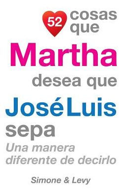 52 Cosas Que Martha Desea Que Josï¿½ Luis Sepa: Una Manera Diferente de Decirlo