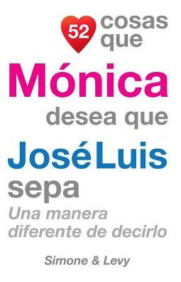 52 Cosas Que Mónica Desea Que José Luis Sepa: Una Manera Diferente de Decirlo