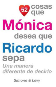 Title: 52 Cosas Que Mï¿½nica Desea Que Ricardo Sepa: Una Manera Diferente de Decirlo, Author: Simone