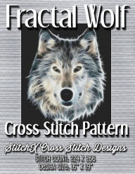 Title: Fractal Wolf Cross Stitch Pattern, Author: StitchX