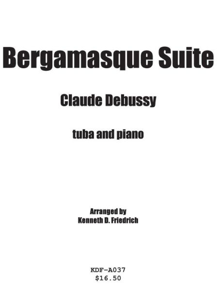 Bergamasque Suite - tuba and piano