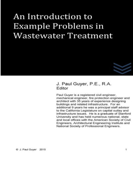 An Introduction to Example Problems in Wastewater Treatment