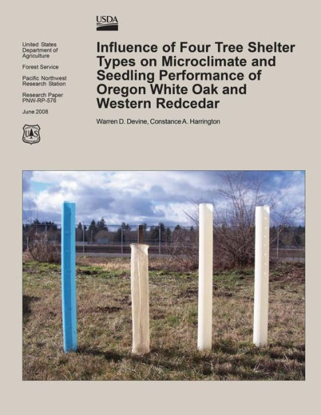 Influence of Four Tree Shelter Types on Microclimate and Seedling Performance of Oregon White Oak and Western Redcedar
