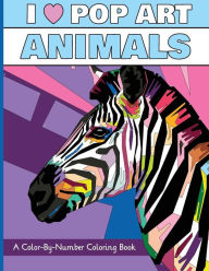 Title: I Heart Pop Art Animals: A Color-By-Number Coloring Book, Author: H R Wallace Publishing